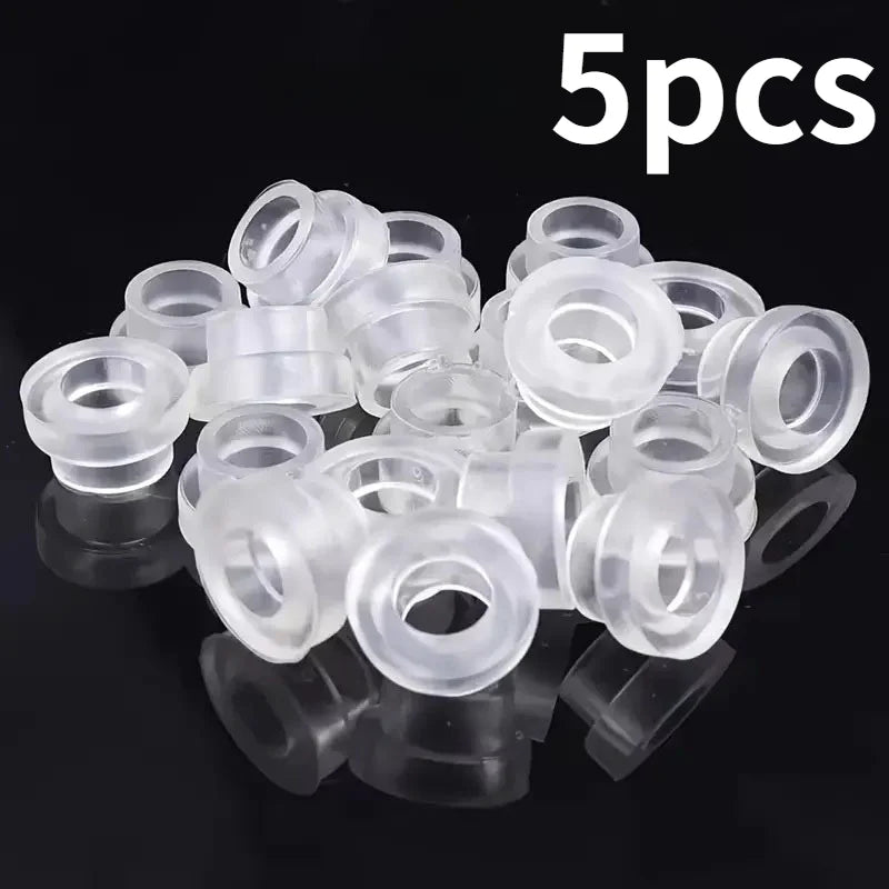 5/10pcs Universal Silicone Faucet Seal Washers with Locking Clamp.Leak-Proof Waterproof Gasket for Home Plumbing, Faucets.