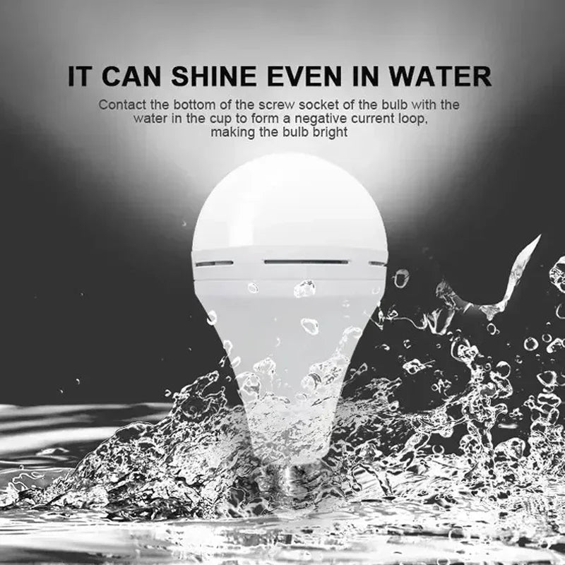 1/3 Pcs Rechargeable Bulb LED Outdoor Waterproof Emergency Light Portable Hanging Night Light Adjustable Camping Fishing Garden