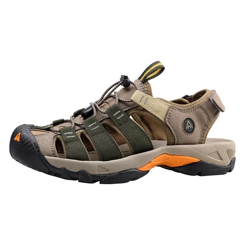 HUMTTO Summer Sandals Breathable Hiking Shoes for Men Outdoor Water Beach Mens Sandals Camping Fishing Climbing Aqua Sneaker Man