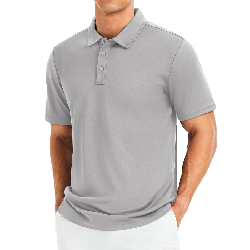 TACVASEN Men's Quick Dry Lightweight Polo Shirts Short Sleeve Golf Collared Moisture Wicking Athletic Performance Casual Polos