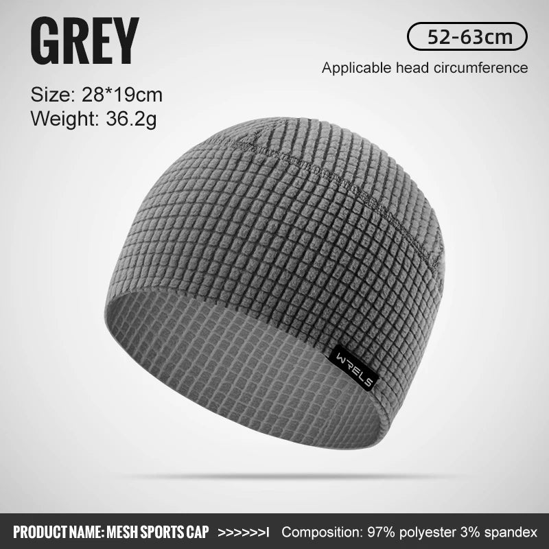 WRELS Autumn and Winter Outdoor Sports Windproof Warm Hat Cycling Skiing Running Inner Lining Cycling Cap Hat For Women Men