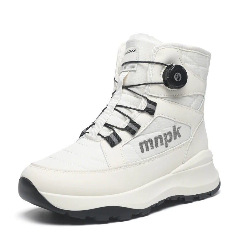 Men women's high-top plus velvet warm snow boots winter light anti-slip casual cotton boots couples fashion Joker walking boots