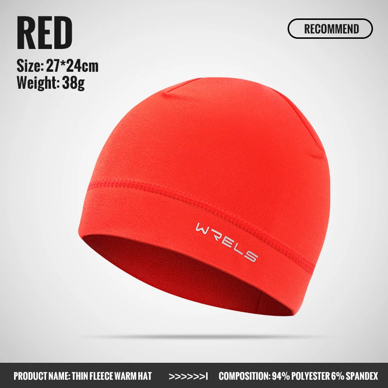 WRELS Winter Thermal Running Sports Hats for Men Soft Windproof Beanie Hat Hiking Cycling Snowboard Ski Warm Outdoor Sports Hat