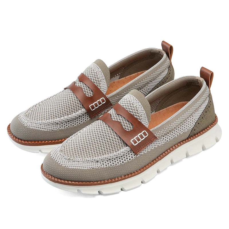 Large Size Slip-on Mesh Shoes for Men Stylish Loafers Casual Sneakers Cushion 50 51 52 53 54 Hot Sale New Arrival