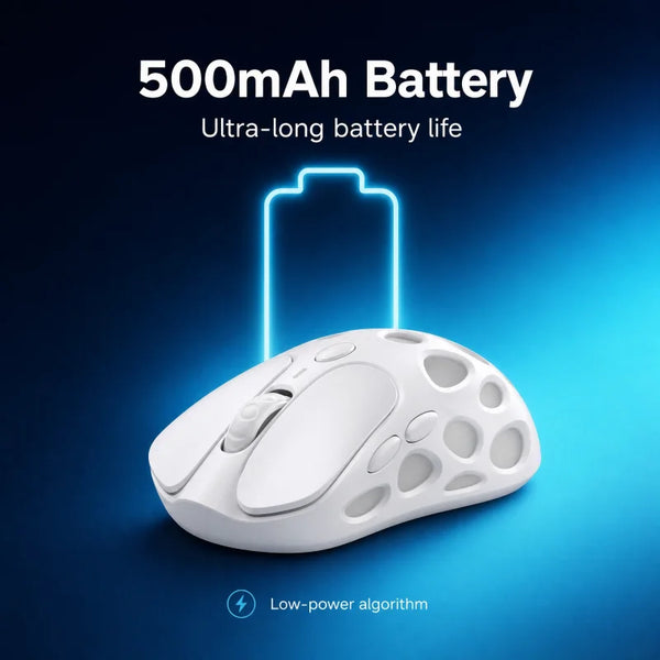 NEW Akko Mesh Wireless 8K Polling Rate Gaming Mouse PAW3950 Sensor 42000 DPI 90g Adjustable Long Battery Life Esports Mouse