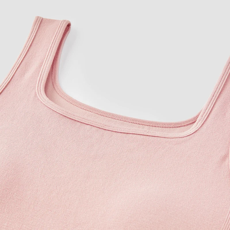 Semir Women Tanktop Padded Sports Fitness Wide Strap Solid Slim Fit 2026 Breathable Everyday Outerwear Base Layer