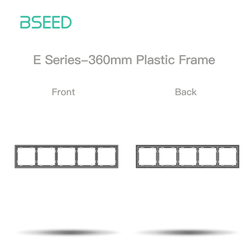 BSEED 1/2Gang Wall Button Switch USB Type-C Wall Socket Module Part Internet TV Telephone Socket Plastic Frame DIY Function Part