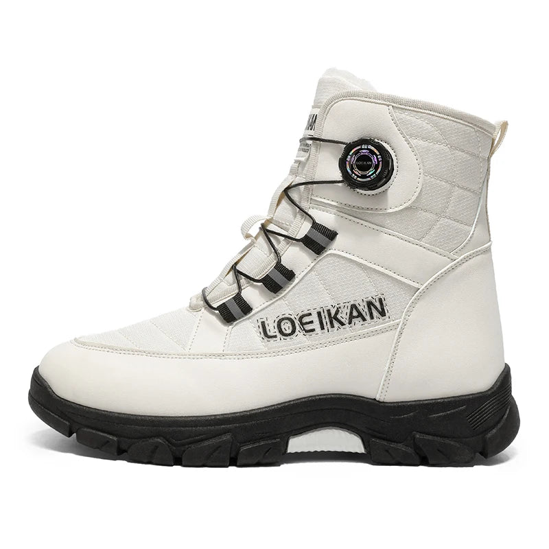 Men's winter youth comfortable fashion casual outdoor wear-resistant cotton warm shoes plus size non-slip hight top snow boots