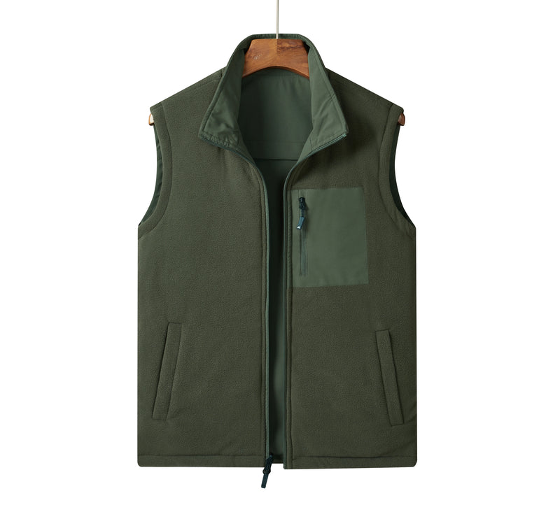 Multi-pocket outdoor suit vest coat custom logo10 Colors Casual vest winter warm sleeveless vest jacket 2025 Autumn/Winter