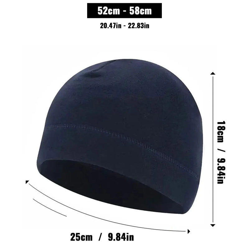 WRELS Winter Cycling Cap Windproof Thermal Ski Helmet Liner Running Skiing Motorcycle Earmuffs Hat Outdoors Cycling Helmet Liner