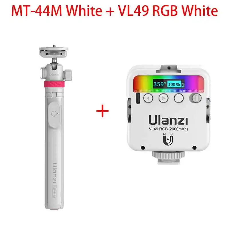 ជើងទម្រកាមេរ៉ា Ulanzi MT-44M ទំហំ 1.49 ម៉ែត្រ Magsafe Tripod សម្រាប់ iPhone Android ស្មាតហ្វូនកាមេរ៉ា DSLR Selfie Stick ជាមួយក្បាលបាល់ 360° សម្រាប់ Vlog Live