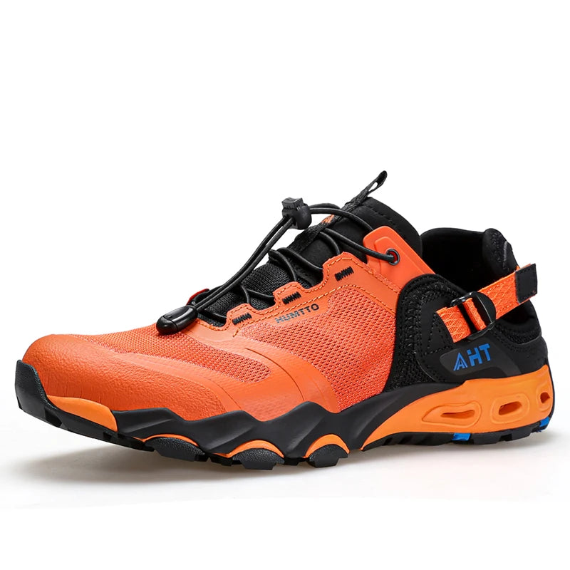 HUMTTO New Summer Hiking Shoes for Men Outdoor Trekking Sneakers Climbing Sport Walking Mens Water Shoes BreathableBeach Sandals