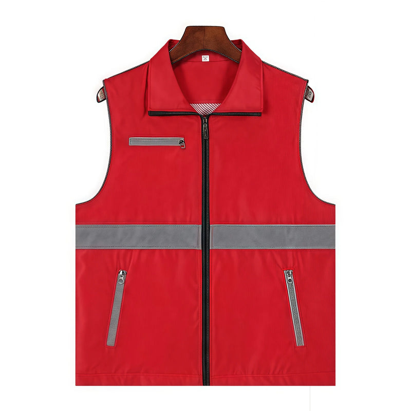 Custom-made vests with logo printing man for takeaway same-city delivery logistics transportation vest lighteight and breathable