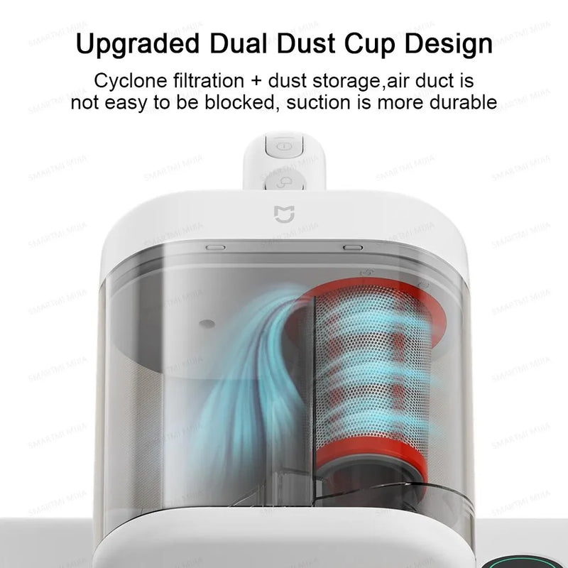 MIJIA Dust Mite Vacuum Cleaner 2 Pro,16kPa Suction,UV Sterilisation,Hot Air Drying,3 Cleaning Modes,Smart Mite Detection