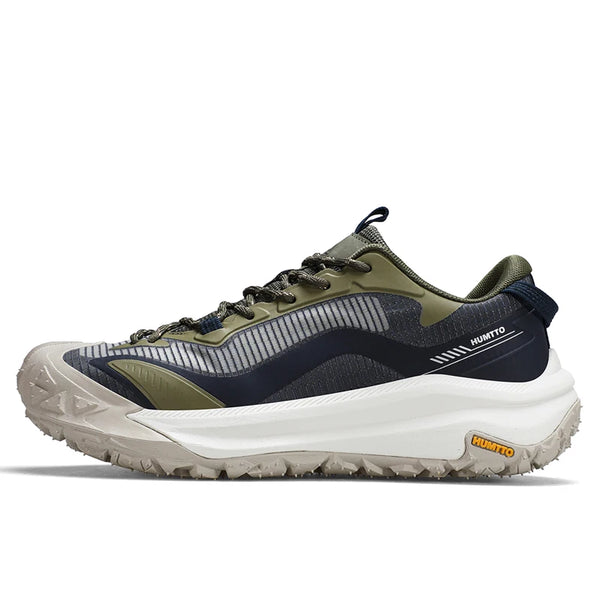 HUMTTO Breathable Trekking Shoes Outdoor Men's Sports Shoes Non-slip Hiking Boots for Men Leather Safety Walking Sneakers Man