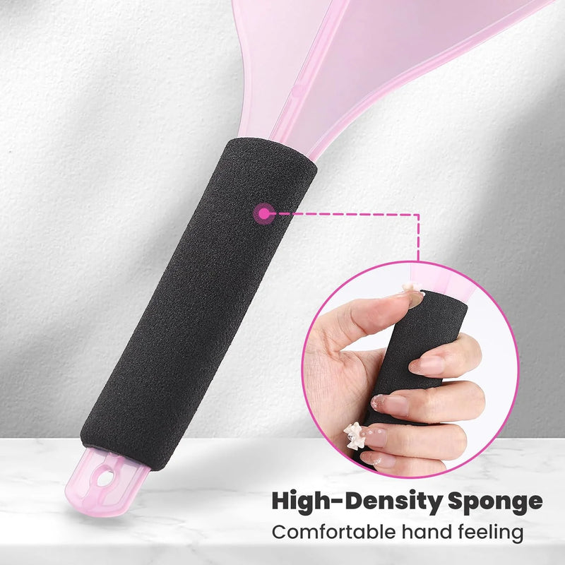 1/3pcs Hair Salon Face Shield Plastic Haircut Face Protector Mask with Sponge Handle Reusable Face Mask Cover Makeup Protector