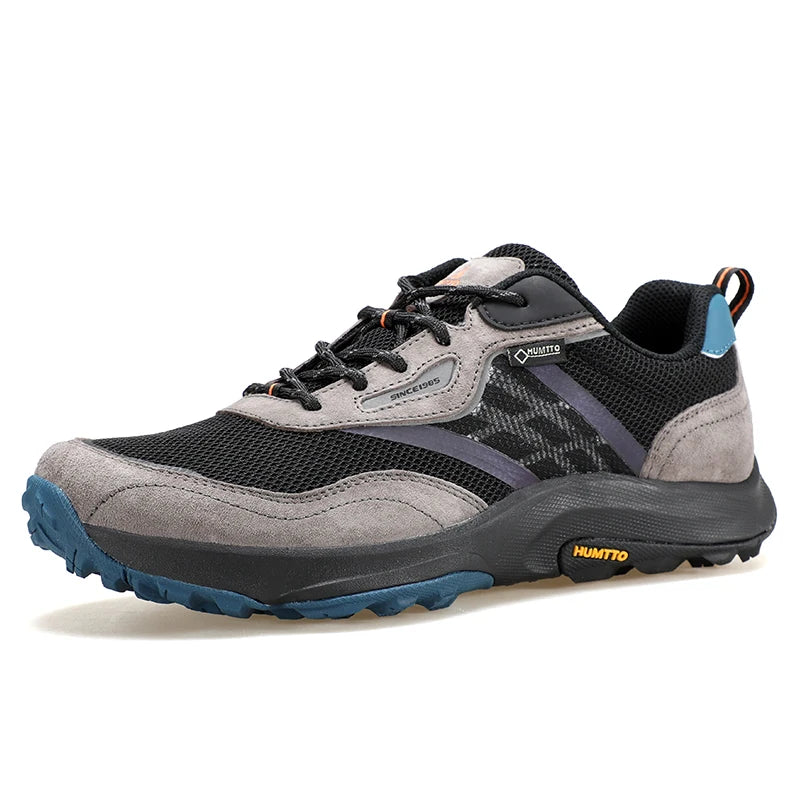 HUMTTO Summer Men's Sneakers Breathable Trail Shoes for Men Luxury Designer Sports Hiking Boots Man Outdoor Trekking Sneaker