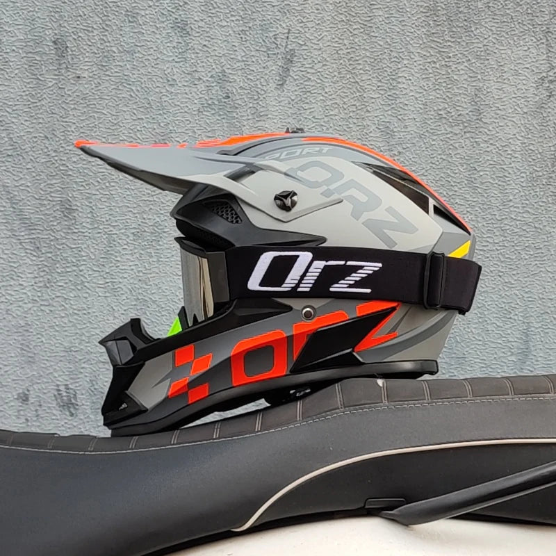 ORZ Motorcycle Helmet Motocross Cascos Para Moto Off Road Motocycle Abs Man&Woman Dot