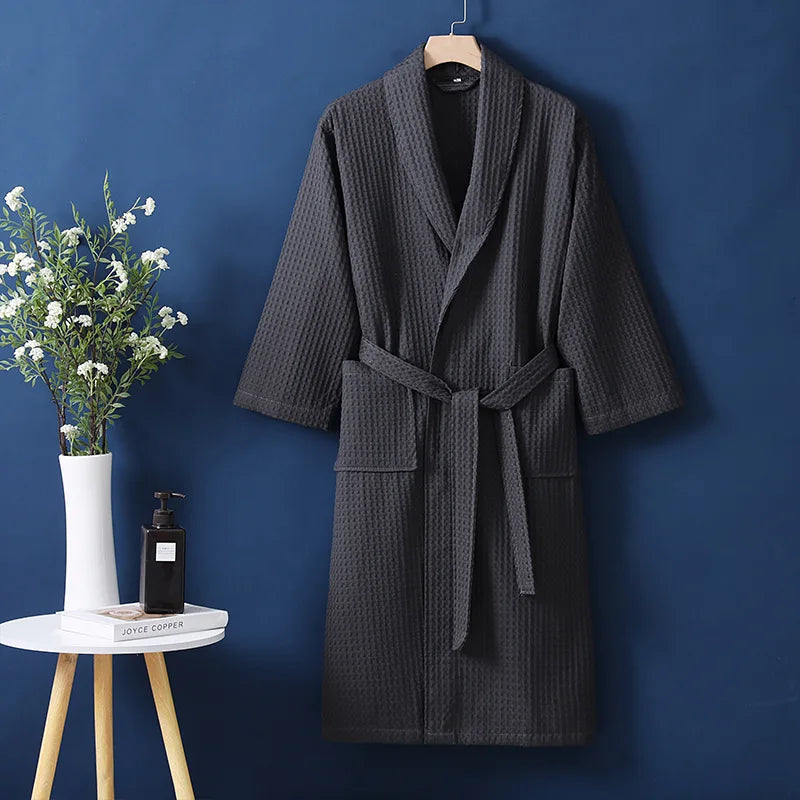 Long Sleeve Women's Pajamas Robe 100% Cotton Wedding Dress Autumn Winter Casual Women's Bathrobe Home Wear Shower Night Kimono
