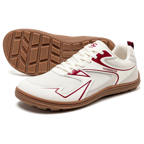 HOBIBEAR Barefoot Minimalist Shoes Unisex Wide Width Outdoor Running Sneakers Zero-Drop Non Slip Walking Shoes for Women Men