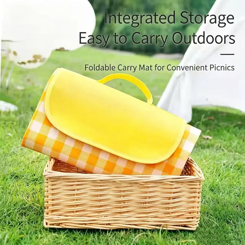 Waterproof Outdoor Picnic Mat Portable Spring Outing Ground Mat Moisture-Proof Dirt-Proof Camping Picnic Cloth Ins Wind