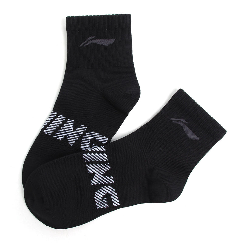 Li-Ning Unisex 3Pairs Socks Sports Style Men Women 22-28cm Breathable LiNing Letters Comfortable Sport Sock AWSU025