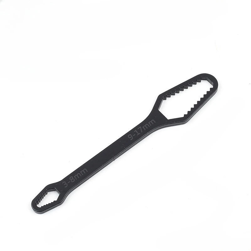 Heavy-Duty Adjustable Ratchet Wrench with Self-Locking Mechanism-All in One Multi-Headed Tool,SAE & Metric Sizes,for Automotive