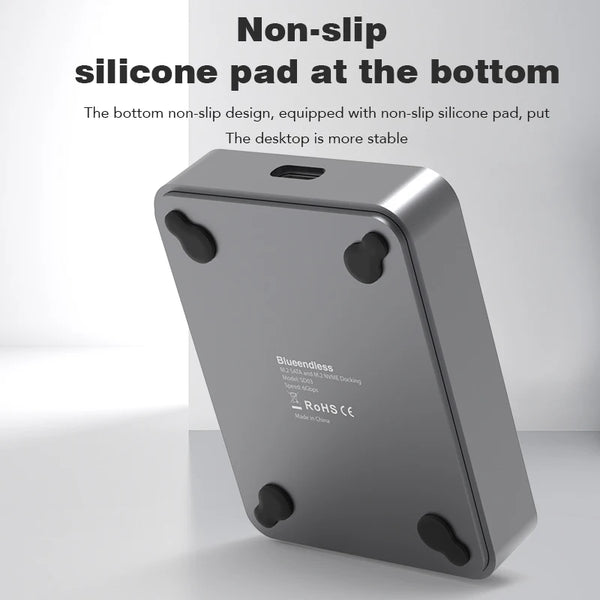 ស្ថានីយ៍ចត Blueendless M2 NVMe M Key USB M 2 USB C SSD Case NVMe និង NGFF HDD SSD Docking Station រឹងមាំ