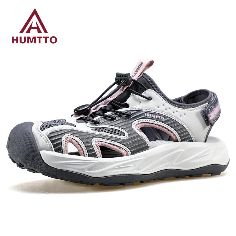 HUMTTO Summer Sandals New Style Sports Fashion Women's Anti-slip Quick-dry Outdoor Tracing Shoe for Woman Closed-toe Beach Shoes