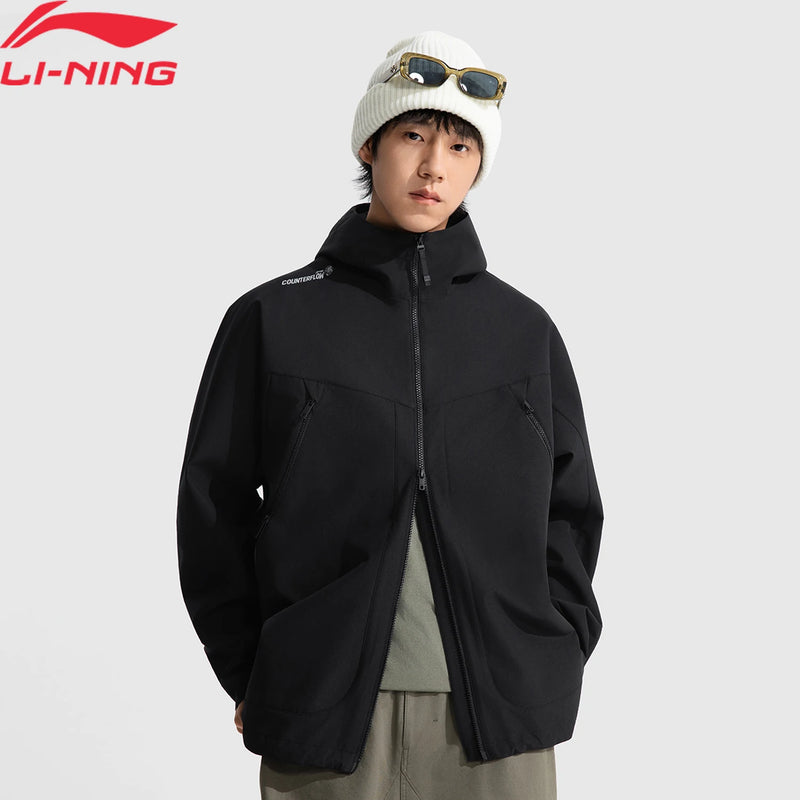 អាវក្រៅបុរស Li-Ning ការពារខ្យល់ LN WIND PROOF 100% Polyester រាងរលុង ឆ្លុះបញ្ចាំងពន្លឺ AFDVB43