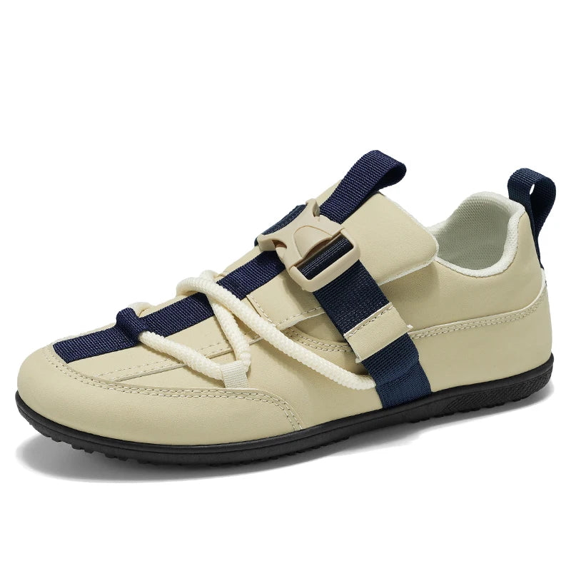 Mens Casual Shoes 2025 New Lightweight Breathable Leather Sneakers Suitable Walking Street Fashion Sports Flat Skate Shoes Man