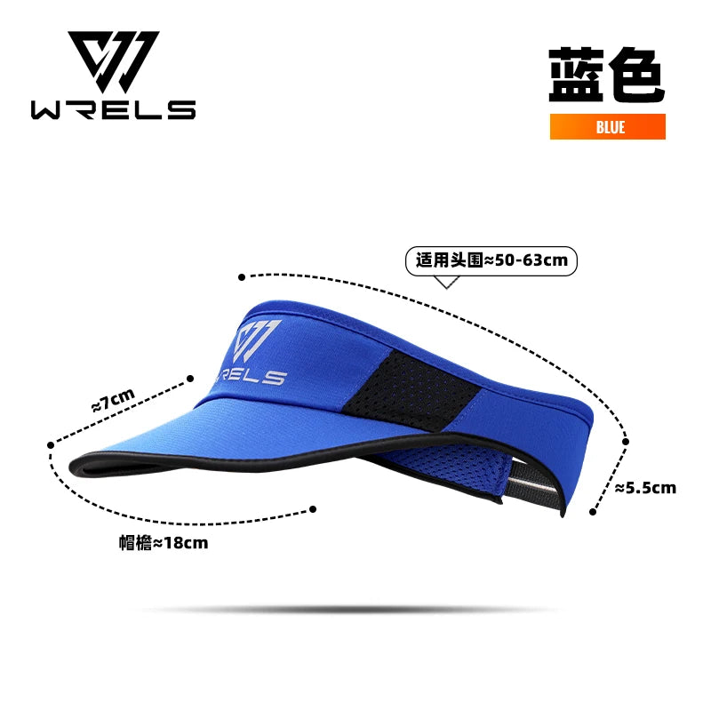 WRELS Cooling Stretchy Visor Men Mesh Baseball Cap Summer Outdoor Sports Cap Lightweight Running Sun Protection Visor No Slip Ca