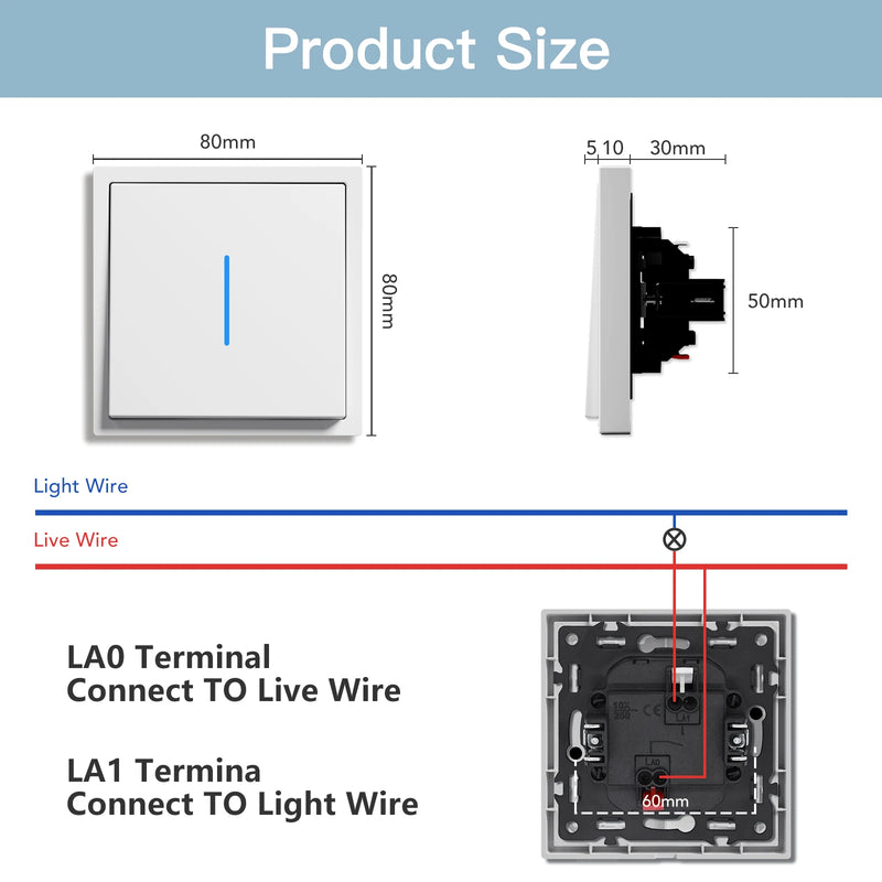BSEED Wall Button Switch 1/2Gang USB Type-C Wall Socket Module Part Internet TV Telephone Socket Plastic Frame DIY Function Part