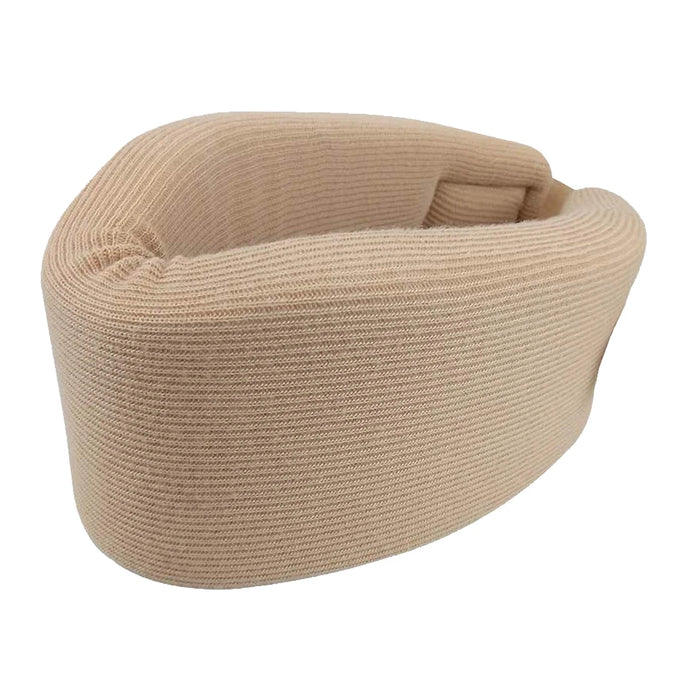 Neck Brace Foam Cervical Collar Adjustable Soft Support Collar for Men, Women and Sleeping, Relieves Pain and Pressure in Spine Beige