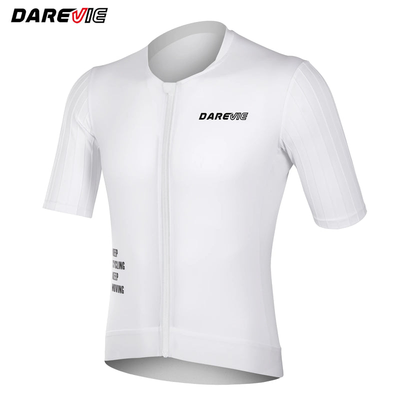 អាវយឺតជិះកង់ DAREVIE Aero Man កាត់បន្ថយភាពធន់ PRO Level អាវជិះកង់ប្រឆាំងនឹងកាំរស្មីយូវី 40+ សម្រាប់បុរស ស្រូបយកសំណើម