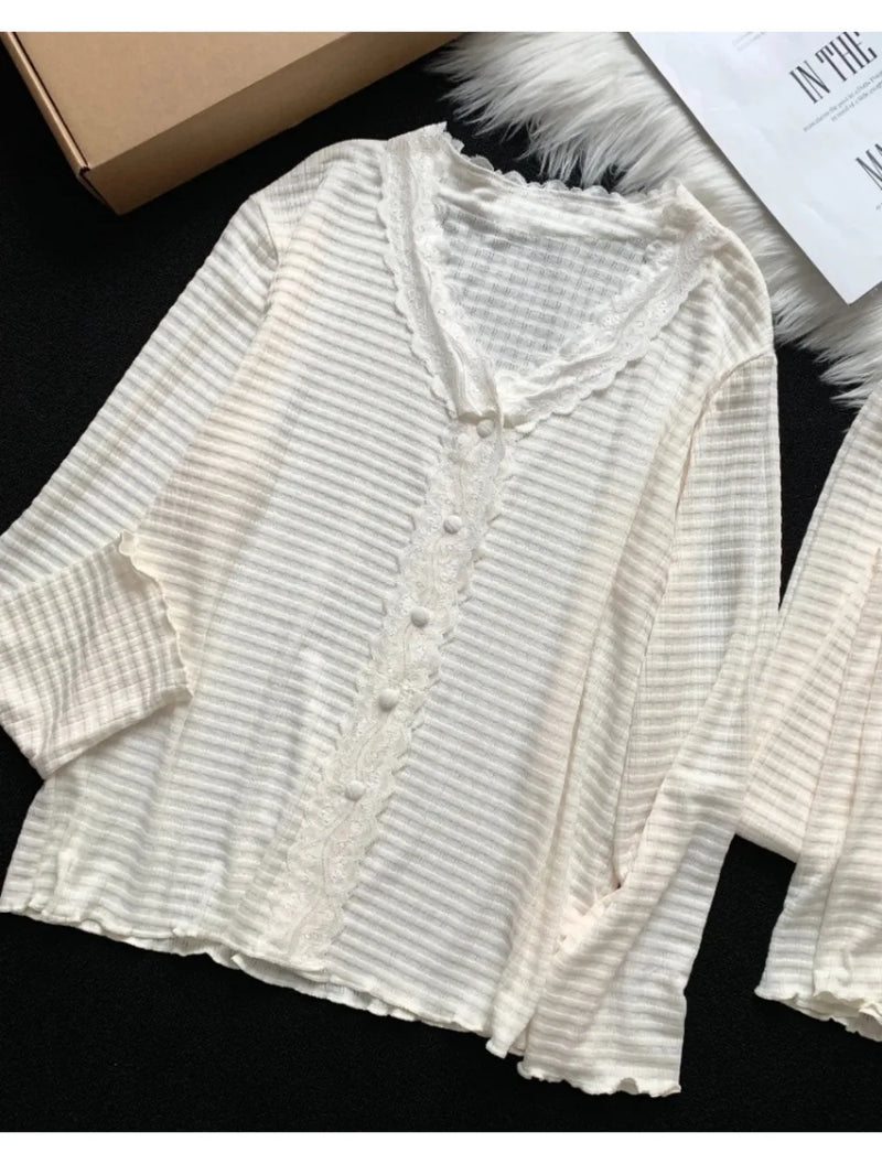 Women's Pajamas Nightwear 2 Piece Nighty Spring Autumn Long Sleeve Sleepwear for Sleeping Sets Ladies Pijamas Home Wear Pyjamas