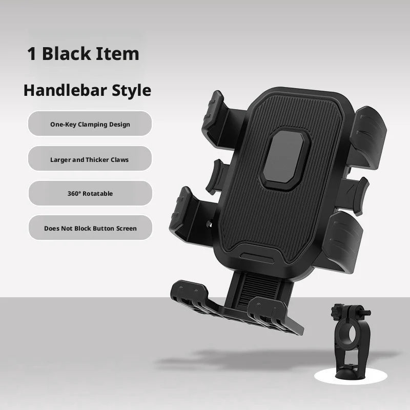 SEAMETAL Motorcycle Mobile Phone Stand Shockproof Riding Bicycle Phone Holder Navigation Bracket Handlebar/Rearview Mirror Type