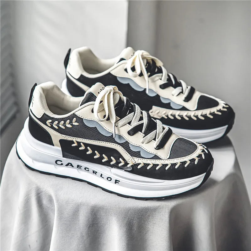 Men's casual Chunky sneakers Four seasons breathable lightweight soft-sole anti-slip fashion outdoor speed running sports shoes