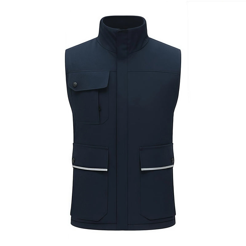 2026 Spring and autumn men's and women's casual outdoor workwear New multi-pocket cotton-padded vest customized with logos