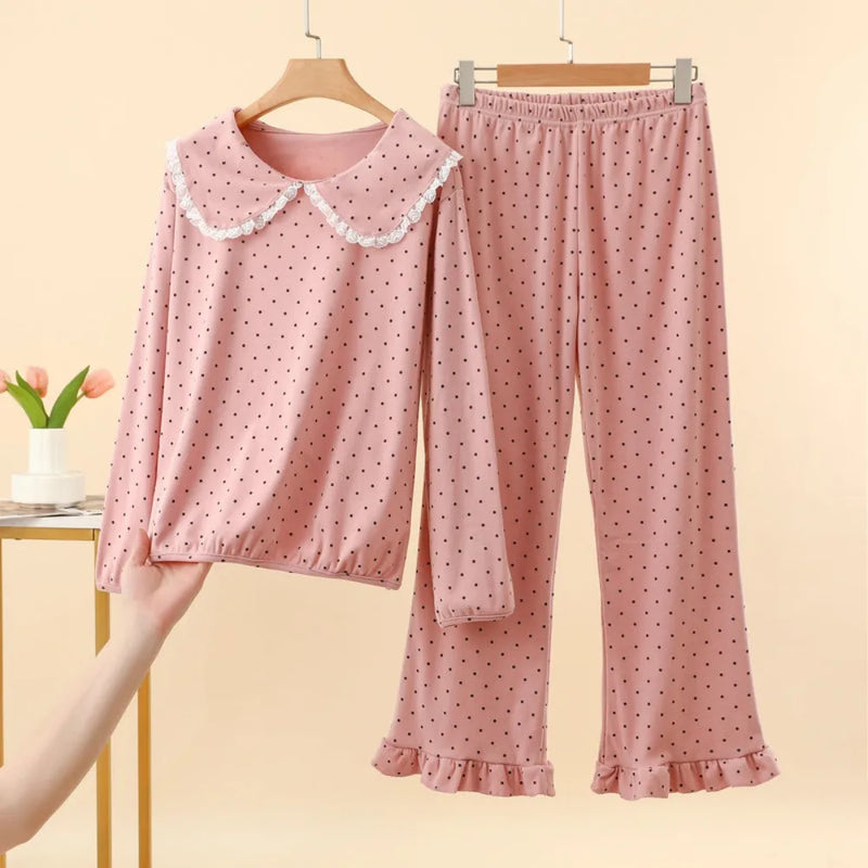 Women's Pajamas Pijama Home Wear 2 Pieces Set for Woman Pyjamas 2026 Spring Autumn Nightwear for Ladies Long Sleeve Sleepwear