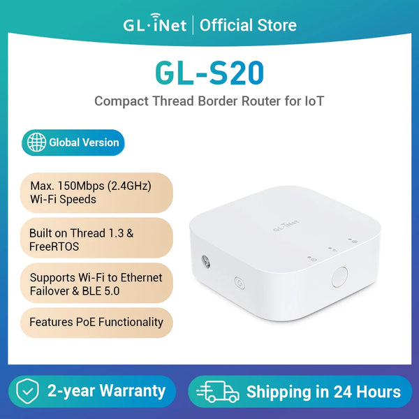 GL-S20 IoT Gateway | រ៉ោតទ័រព្រំដែនខ្សែស្រឡាយ