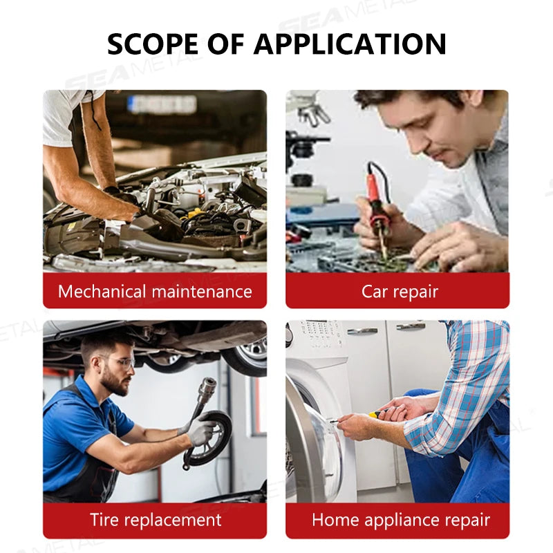 SEAMETAL 5.7 Inch Car Drum Brake Repair Install Tools Hold Down Washer Spring Adjustment Tool Brake Spring Washer Worker