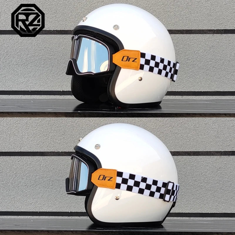 Free Shipping DOT approved retro motorcycle helmet casco 3/4 open face  helmet cafe racer helmet chopper helmet capacete