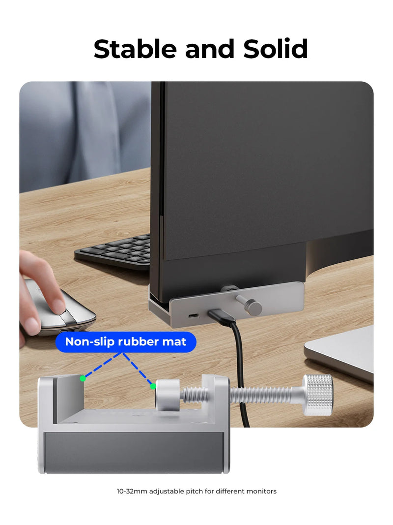 ORICO MH5PC USB 3.2 Hub 6-Port Expansion with Power Connector 10Gbps Protocol High-Speed Transmission SD TF Card Fast Reading