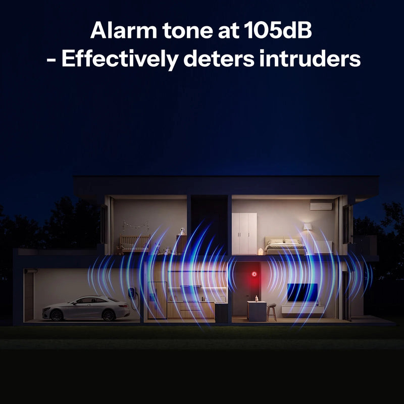 SONOFF SNZB-09P Zigbee SenseGuard Indoor Siren 105dB Loud Alarm Sound & Red Light Alerts USB & Backup Battery Dual Power Supply