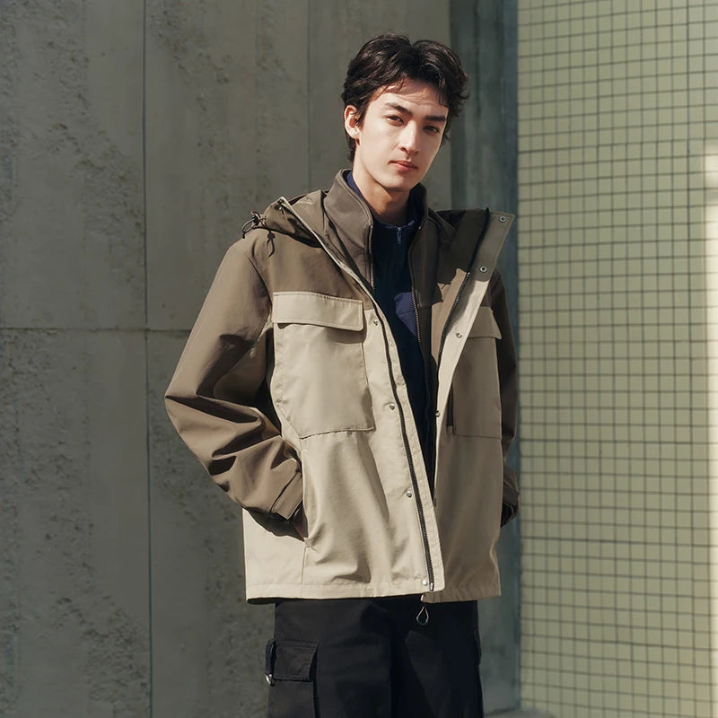 Semir Functional Jacket Men 2026 Spring Windproof Waterproof Stain-Resistant Two Piece Set Casual Versatile Outerwear