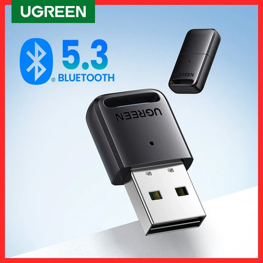 UGREEN Bluetooth 5.3 Adapter for PC USB Bluetooth 5.0 Receiver Dongle Wireless Computer Adapter For Mouse Keyboard Win 11/10/8.1