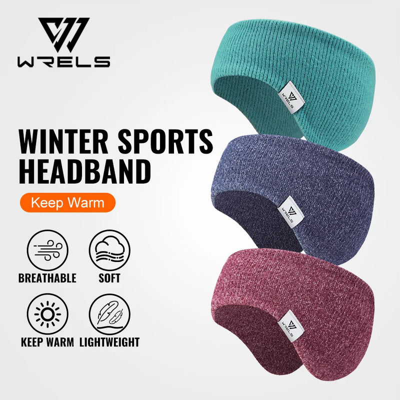 WRELS Fleece Ear Warmers Muffs Headband Ear Muffs Winter Covers for Jogging Running Hiking Cycling Skiing Windproof Earmuffs