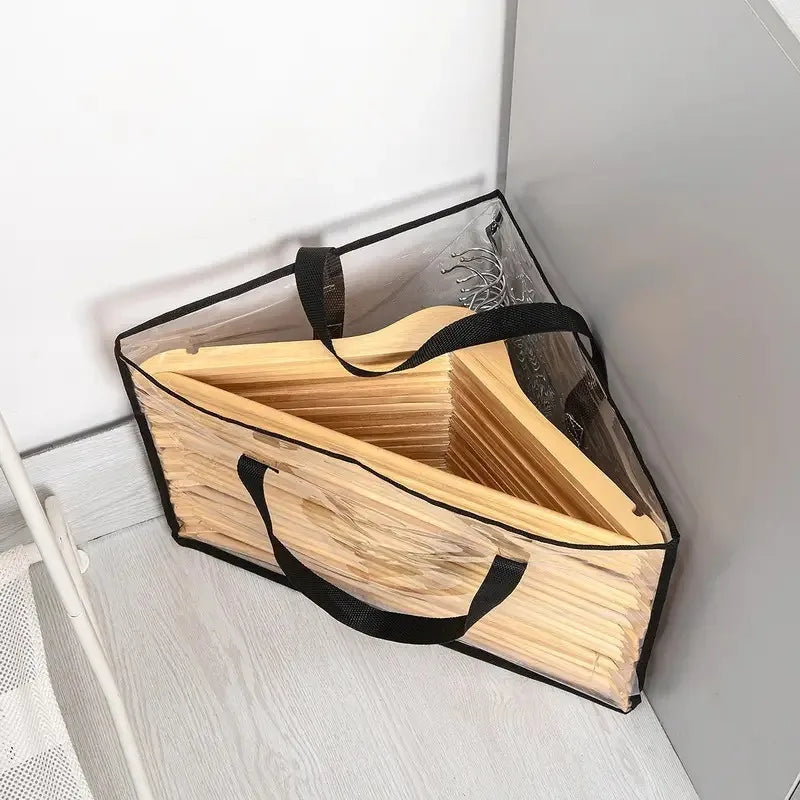 1pc Triangular Hanger Storage Bag, Suitable for Daily Hanger Storage and Organization,Used to Store Clothes in Wardrobe Corners