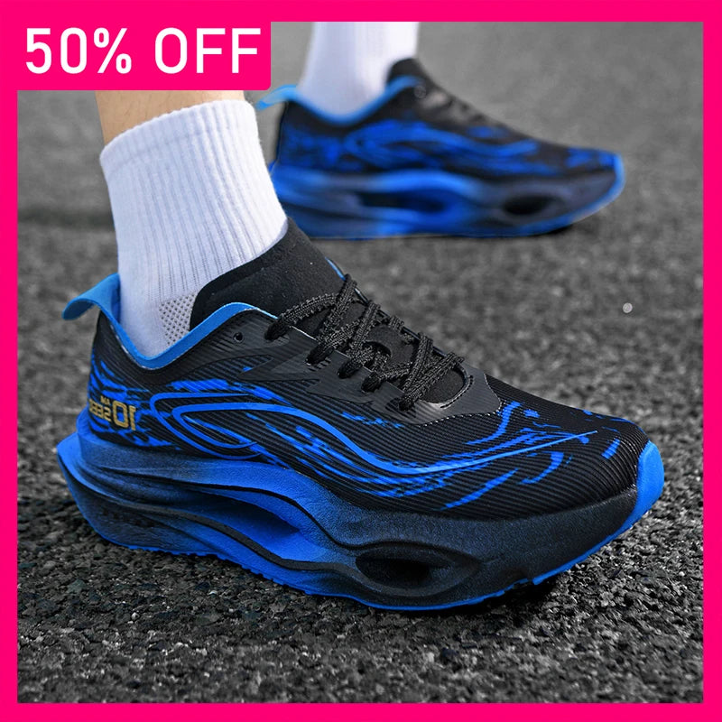 Unisex Sports Shoes Hollowed Out Soft Sole Anti Slip Rebound Shock-absorbing Training Shoes Marathon Running Light Fitness Shoes